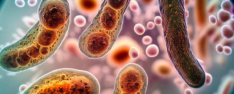 protozoa under a microscope